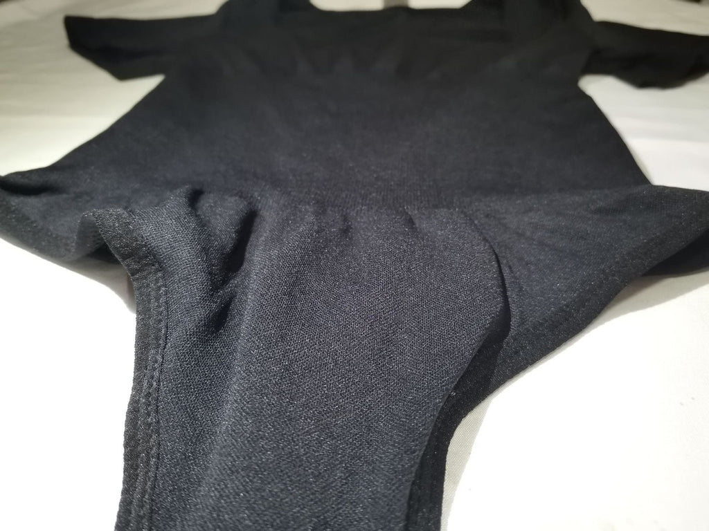 Short Sleeve Square Neck Thong Bodysuit, view 5 of 9