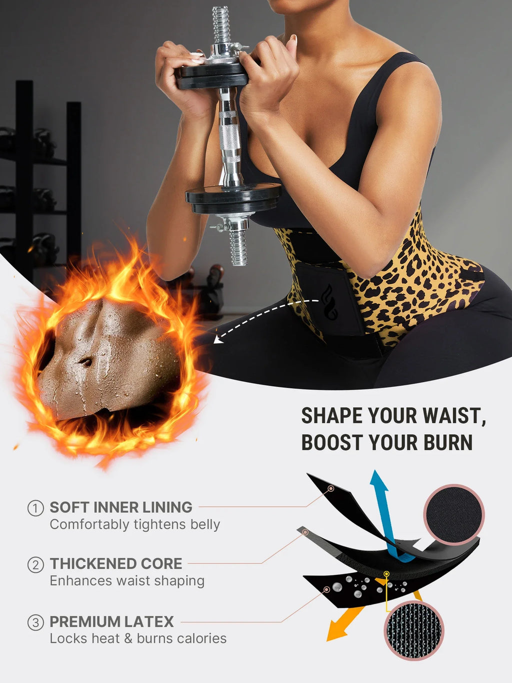 Leopard – Adjustable Tummy Control Waist Trainer