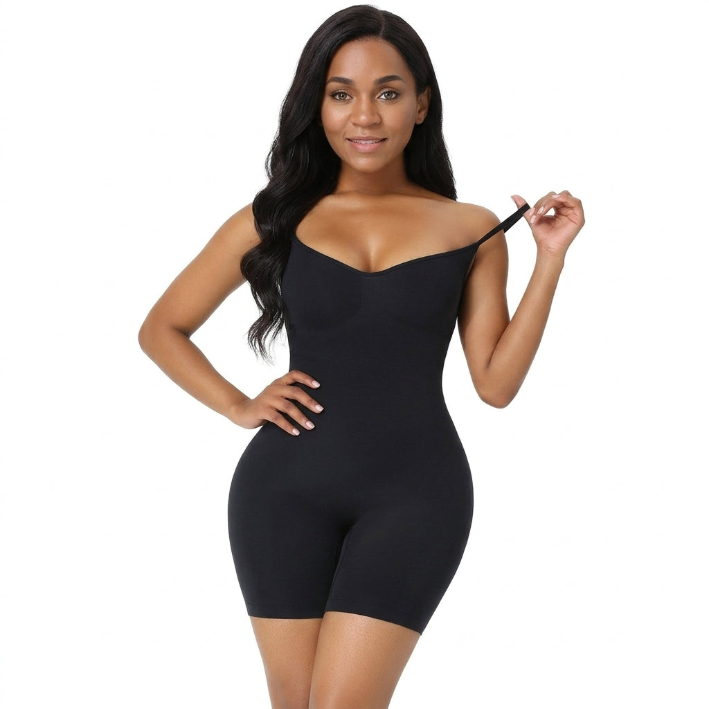 Black – Full Body Shaper with Bust Support