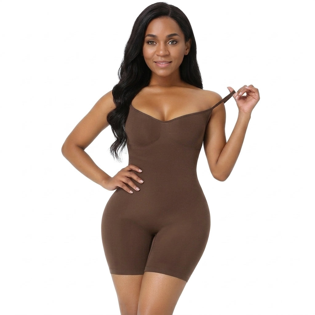 Brown – Full Body Shaper with Bust Support