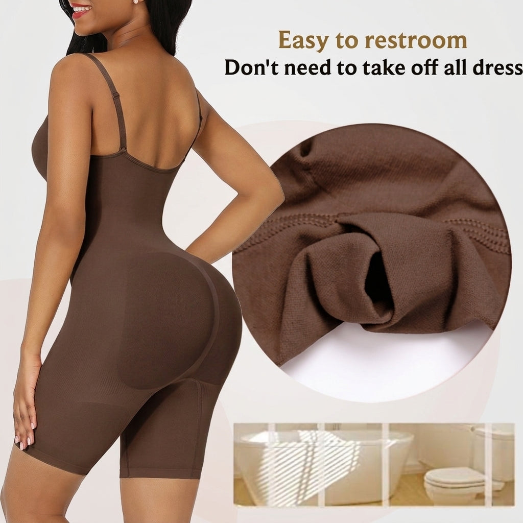 Brown – Full Body Shaper with Bust Support