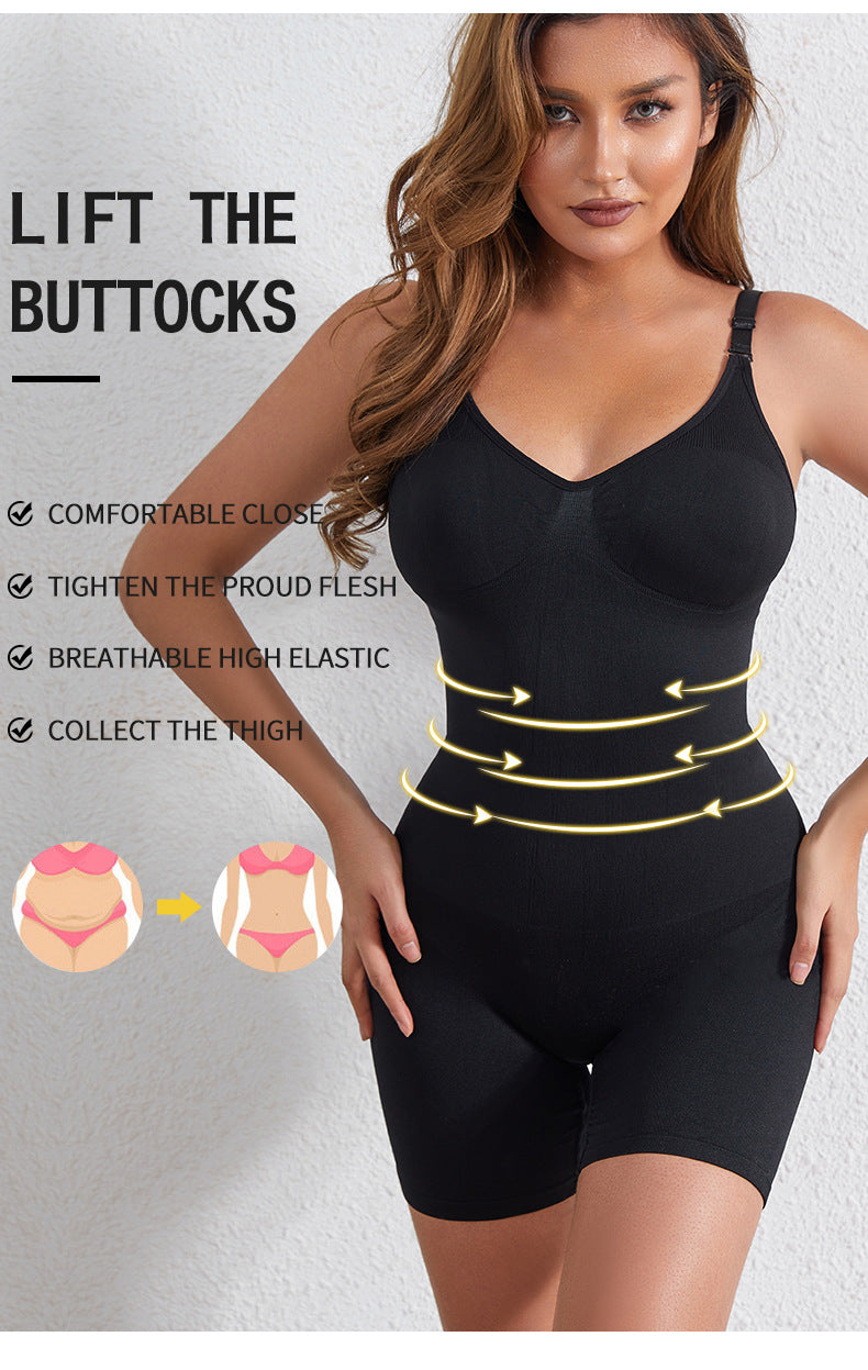 Black – Seamless Tummy Control Shortie Bodysuit